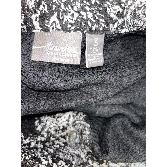 Chico’s Travelers Women’s Size 3/XL Paisley Crinkle Evening Blazer Jacket - Picture 9 of 9